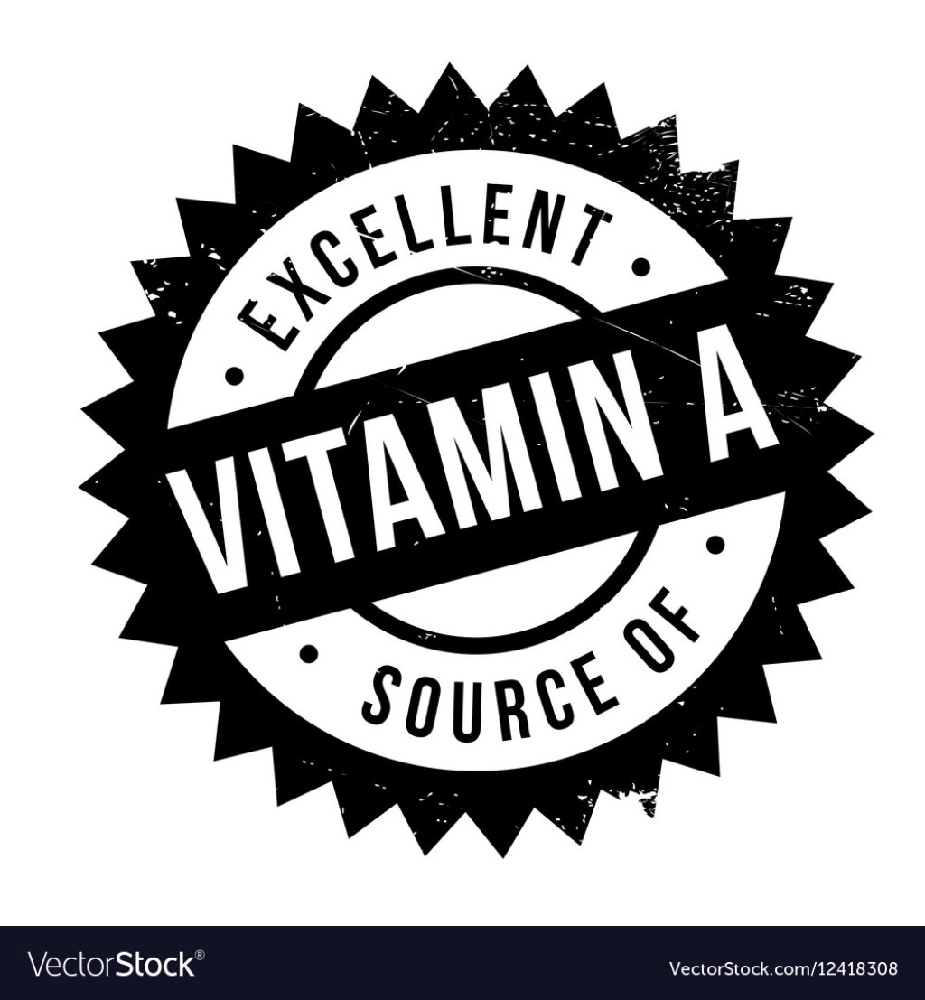 Picture of: Excellent source of vitamin a stamp Royalty Free Vector