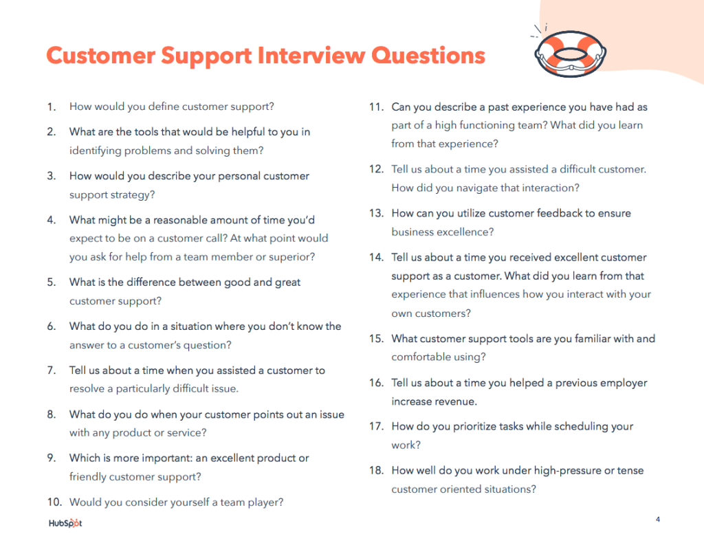 Picture of: Interview Questions for Customer Support, Service, and Success