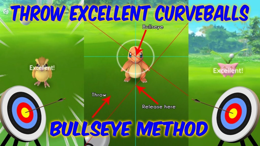 Picture of: How To Throw An Excellent Curveball In Pokemon Go  BULLSEYE METHOD